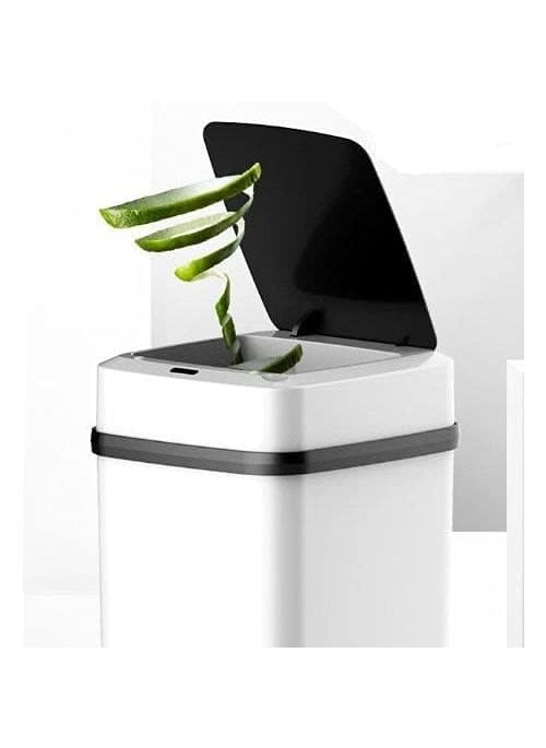 SNIKA snika Touchless Stylish Motion Sensor Dustbin with Lid Automatic Plastic Trash Cu fr Outdoor Home Office Hotel Bathroom Kitchen Pack of 1  - Image 1