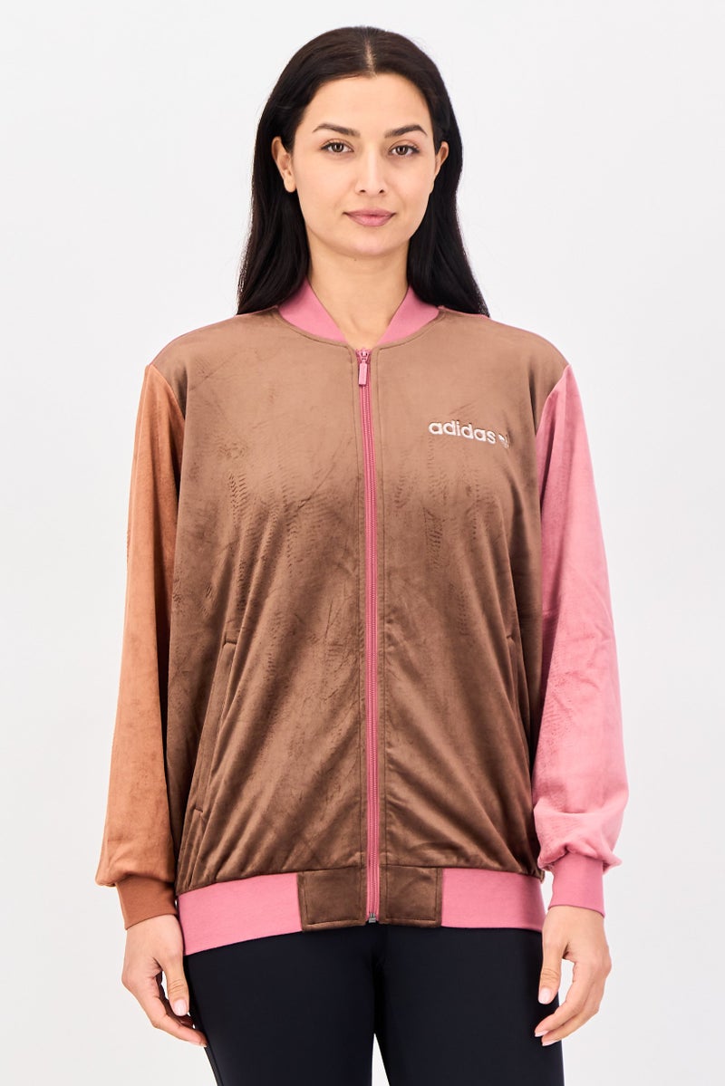 adidas Originals Women Sportswear Fit Long Sleeve Outdoor Hoodie, Multicolor - Image 1