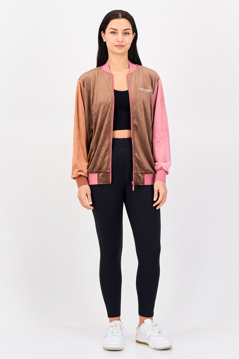 adidas Originals Women Sportswear Fit Long Sleeve Outdoor Hoodie, Multicolor - Image 3