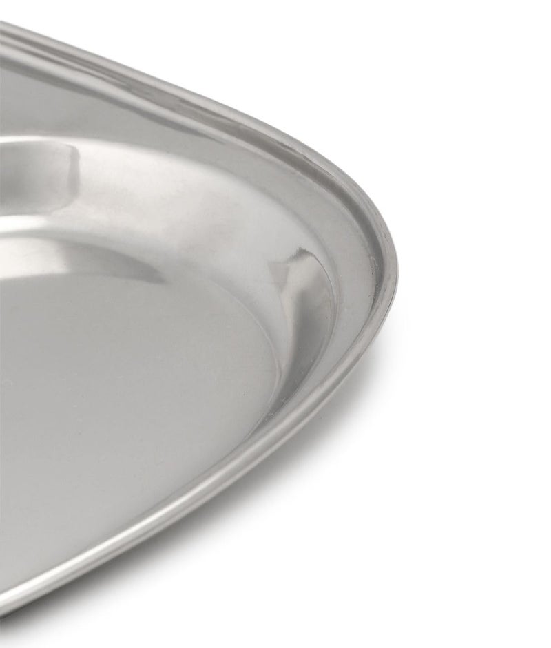 Dynore Stainless Steel 3 in 1 Three Compartment Nasta/Snacks/Kids Nasta Plate/Partition Plate- Set of 6 - Image 5