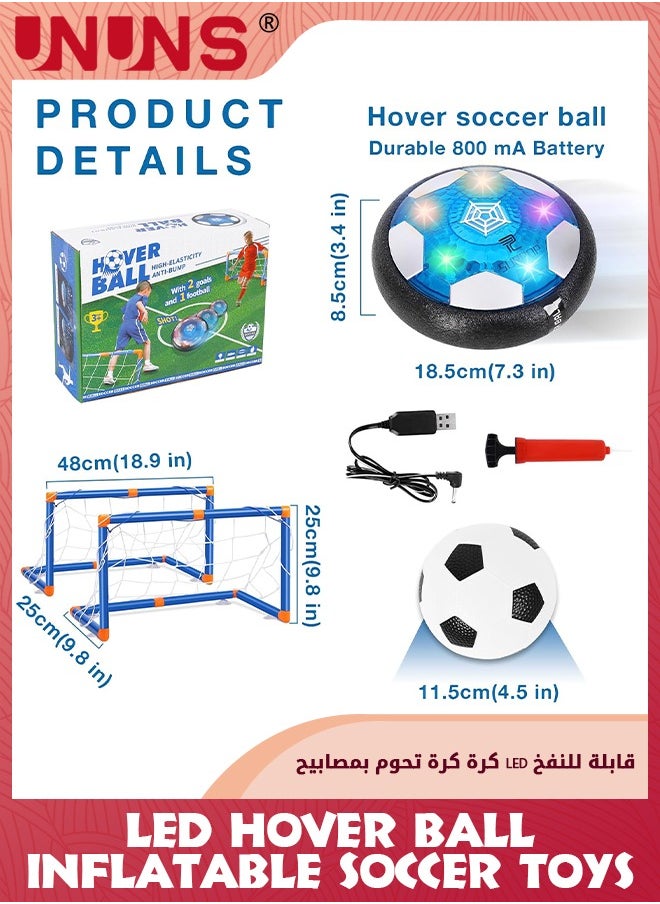 UNUNS Soccer Goal Backyard Set,Hover Soccer Balls,2-in-1 Hover Football With LED Star Night Light,Size 3 Football,Gift For Kids Boys Girls,Pop Up Portable Soccer Set,Toddler Soccer Nets Training Equipment  - Image 5