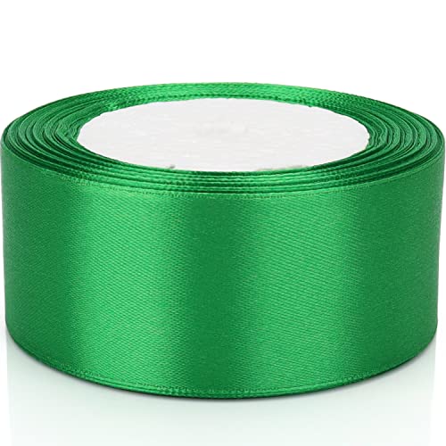 Nsilu 25 Yards 1-1/2 inches Wide Satin Ribbon Suitable for Wedding, Party and Gift Box Packaging Ribbon (Green, 1-1/2") - Image 5
