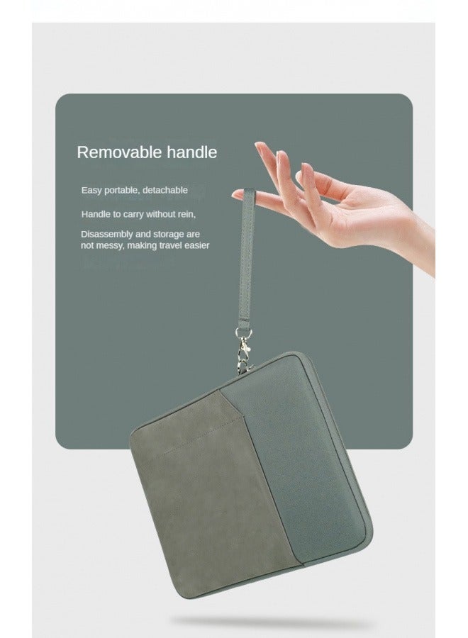 IPAD Tablet bag Storage bag,Multifunctional storage bag,9-11 Inch Tablet Sleeve Bag Carrying Case for iPad Pro 11 2021-2018, Air 5/4 10.9, 10.2, Galaxy Tab A8 10.5, Tab S8 11", Surface Go 2, 1, Protective with Pocket,Dark Gray - Image 5