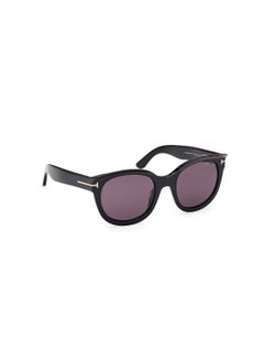 TOM FORD Women's Cat Eye Shape Acetate Sunglasses FT111401A54 Lens Size: 54 Millimeter - Shiny Black  - Image 3