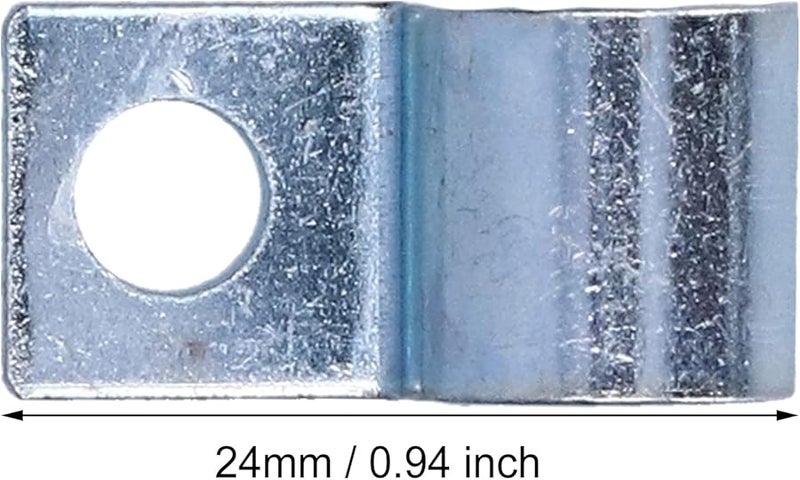 304 Stainless Steel Single Hole Pipe Clamps 8mm 20 PCS Conduit Hose Clamp Set - Image 3