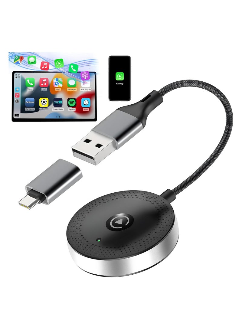 General Wireless CarPlay Adapter Bluetooth Car Adapter for iPhone 16 Pro Max, Convert to Wireless For iPhone ios10+ Low Latency Replacement Carplay Cable For Toyota, Honda, Jeep, Ford, Chevrolet and more!  - Image 1