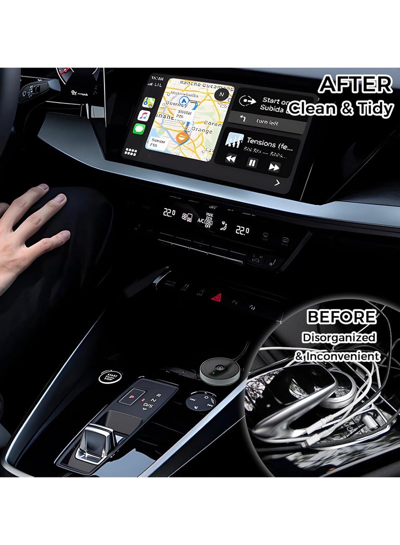 General Wireless CarPlay Adapter Bluetooth Car Adapter for iPhone 16 Pro Max, Convert to Wireless For iPhone ios10+ Low Latency Replacement Carplay Cable For Toyota, Honda, Jeep, Ford, Chevrolet and more!  - Image 2