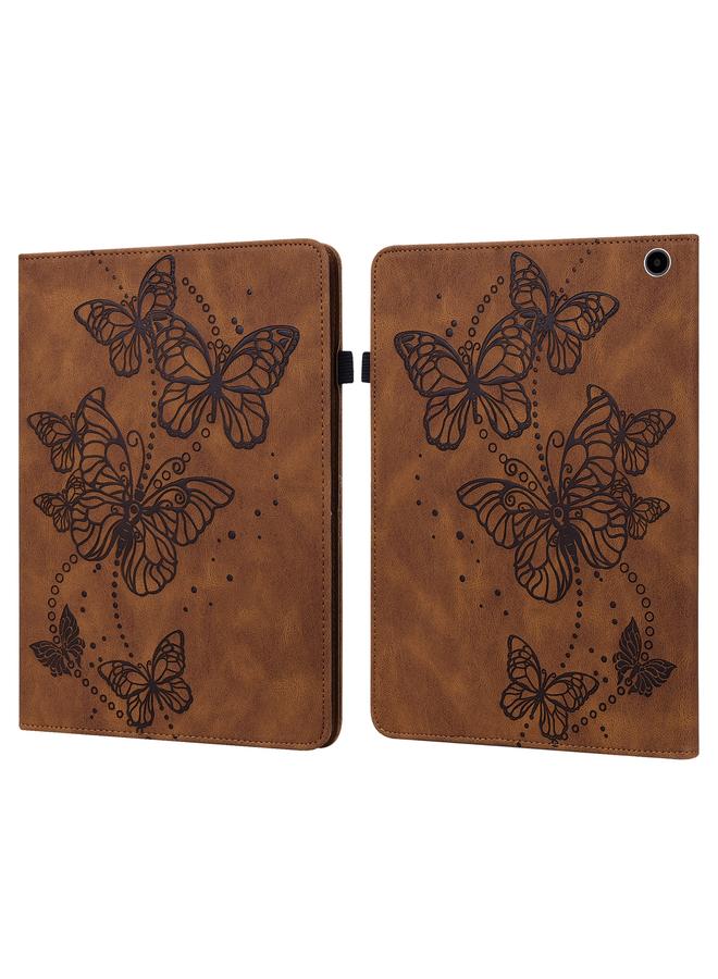 S-TOP Case For Amazon Fire Max 11 Embossed Butterfly Pattern Leather Tablet Case - Image 1