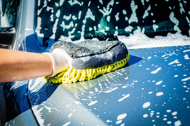Maxshine Professional Microfiber Car Wash Mitt - Chenille - Ideal Wash Mitts for Car, SUV, Trucks, Boats, RV Washing - High Efficiency Detailing Wash Mitt - Auto Detailing Accessories - Yellow - Image 5