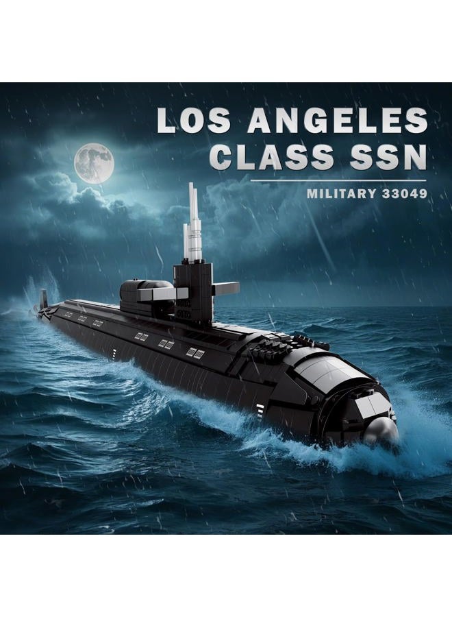 Reobrix Nuclear Submarine Construction Toy for Adults, 1:125 Military Los Angeles Class SSN Watercraft Model 33049, Display Decoration Home Decor Toy Gifts for 14+ (2988 Pieces) - Image 2
