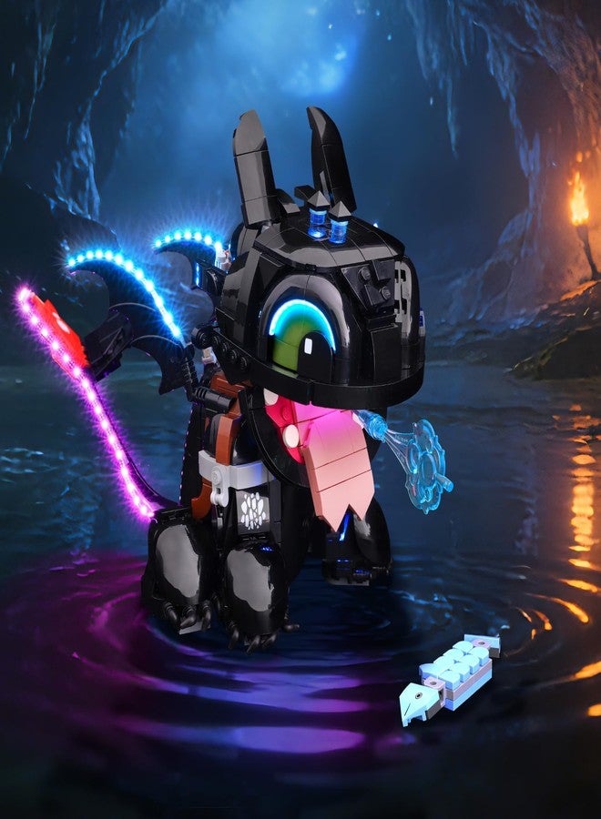 flashebrick Light kit Compatible with Lego Dragon 10375 How to Train Your Dragon: Toothless - Lighting for Lego 10375 Building Blocks Model (NOT Included The Model) - Image 2