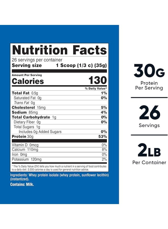 Nutricost, Whey Protein Isolate, Unflavored, 2 lb (907 g) - Image 5
