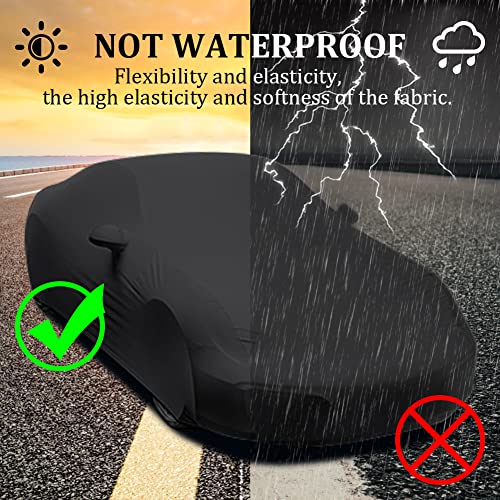 BIHEE Indoor Car Cover for Porsche 911 928 718 Soft Stretch Full Cover Protection for Automobiles for Dust-Proof, Underground Garage, Car Show,Fits up to 180 inches - Image 4