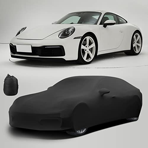 BIHEE Indoor Car Cover for Porsche 911 928 718 Soft Stretch Full Cover Protection for Automobiles for Dust-Proof, Underground Garage, Car Show,Fits up to 180 inches - Image 2
