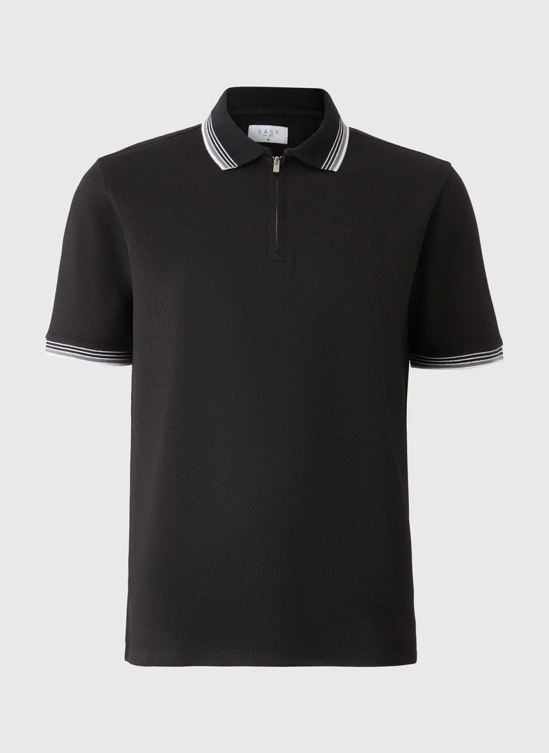 Matalan Black Tipped Polo