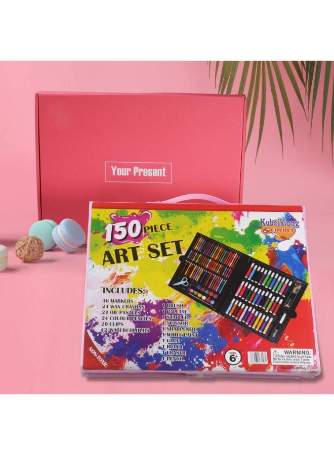 Children's coloring set bag for girls and boys, 150 pieces, multi-colored - Image 2