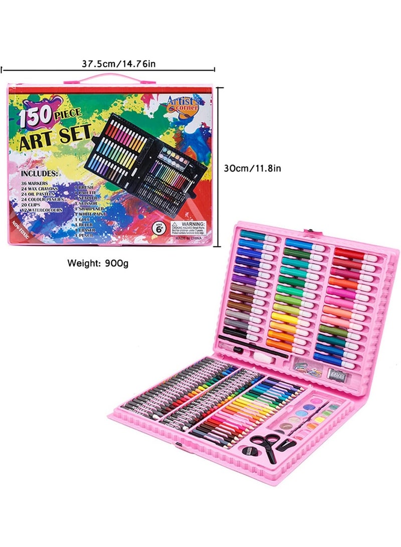 Children's coloring set bag for girls and boys, 150 pieces, multi-colored - Image 3