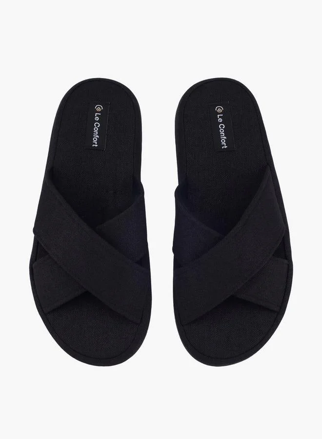 لو كونفورت Men Cross Strap Bedroom Slippers