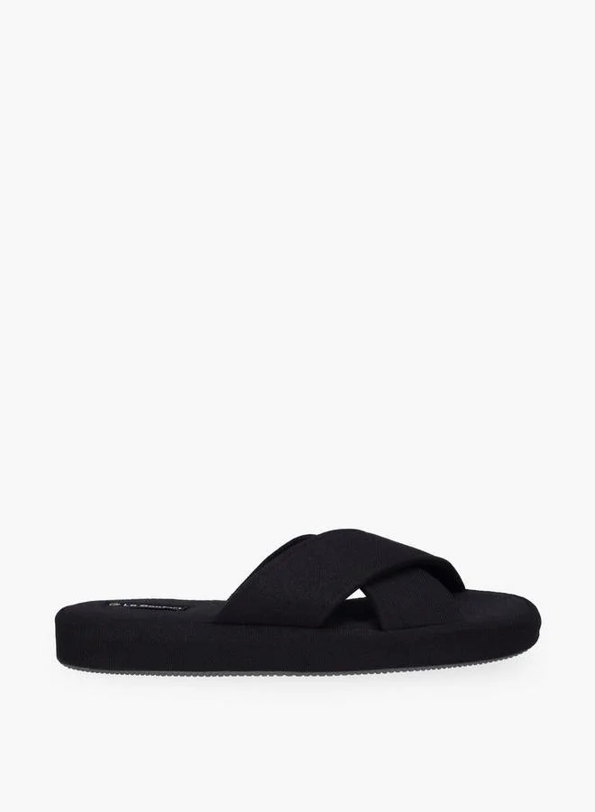 لو كونفورت Men Cross Strap Bedroom Slippers