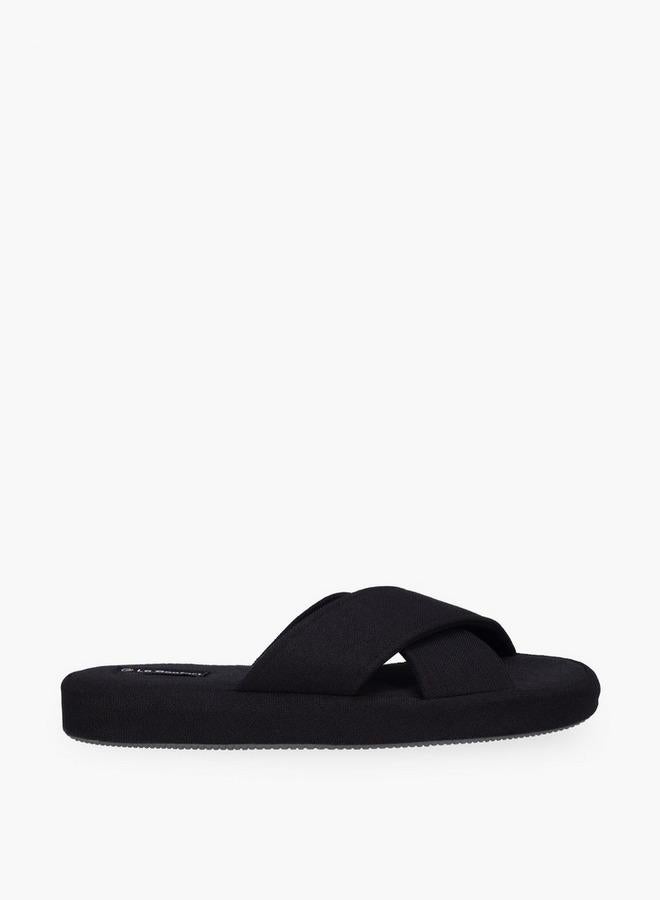 Le Confort Men Cross Strap Bedroom Slippers - Image 1