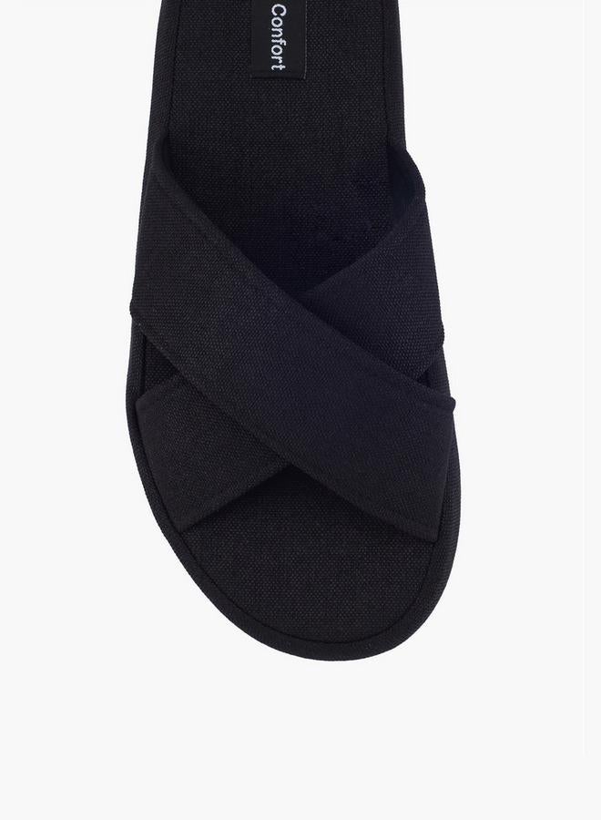 Le Confort Men Cross Strap Bedroom Slippers - Image 3