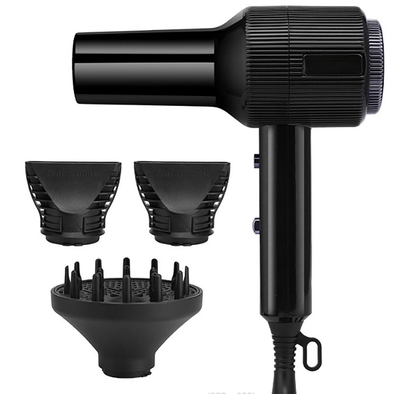 Electric Hair Dryer 2000W Home Hair Blower Hot Cold Wind 3 Speeds Adjustable with Concentrator Nozzle Hair Dryer Diffuser Portable Hair Styling Tool - Image 1