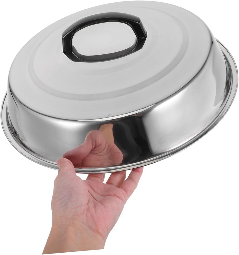 Kisangel Grill Accessories Food Cover Stainless Steel Steak Dome Reusable Food Covers for Home Hotel Restaurant - Image 4