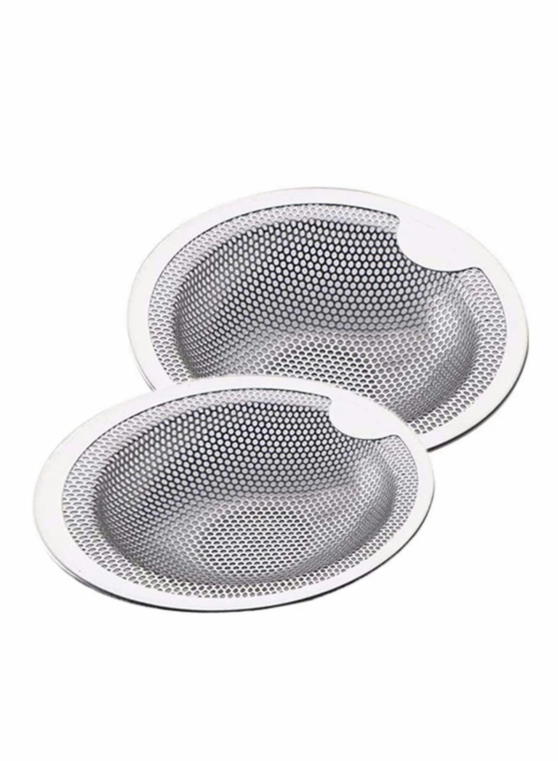 Zikra 2 Pcs Kitchen Sink Strainers, Stainless Steel Anti-Clogging Mesh Sink Drainer Kithen Sink Drain Filter Basket-Silver - Image 1