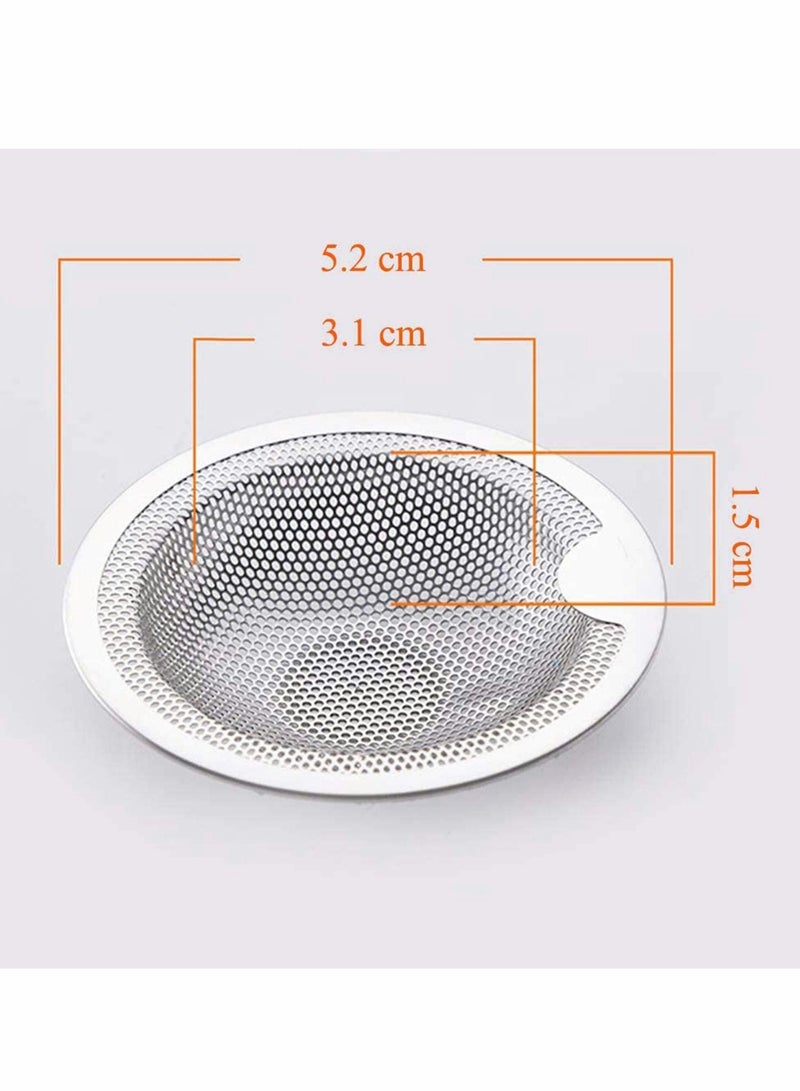 Zikra 2 Pcs Kitchen Sink Strainers, Stainless Steel Anti-Clogging Mesh Sink Drainer Kithen Sink Drain Filter Basket-Silver - Image 5