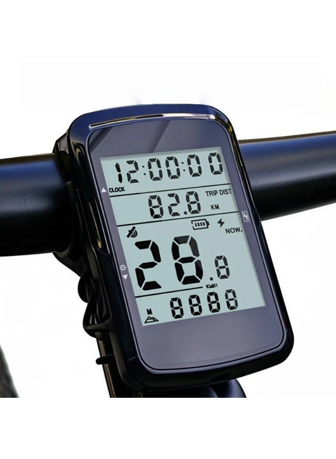 GPS Bike Computer for Road & MTB, Wireless Cycling Speedometer, Supports 5 Global Satellite Systems, Waterproof, USB Rechargeable, 28H Runtime - Image 1