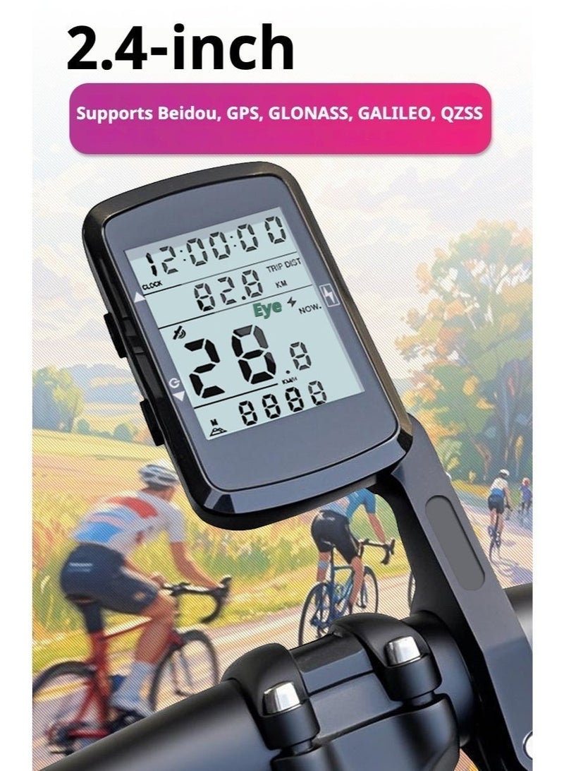 GPS Bike Computer for Road & MTB, Wireless Cycling Speedometer, Supports 5 Global Satellite Systems, Waterproof, USB Rechargeable, 28H Runtime - Image 3