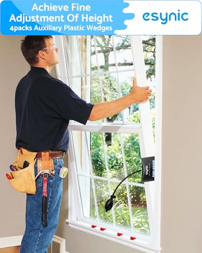 eSynic 2 Pack Air Wedge Bag Kit – 300lbs Heavy-Duty TPU Door Lifting Bag with Quick-Release Valve & 4 Plastic Wedges 2.4" Lift Height Durable Wedge Bag– Perfect for Door/Window Furniture Installation - Image 5