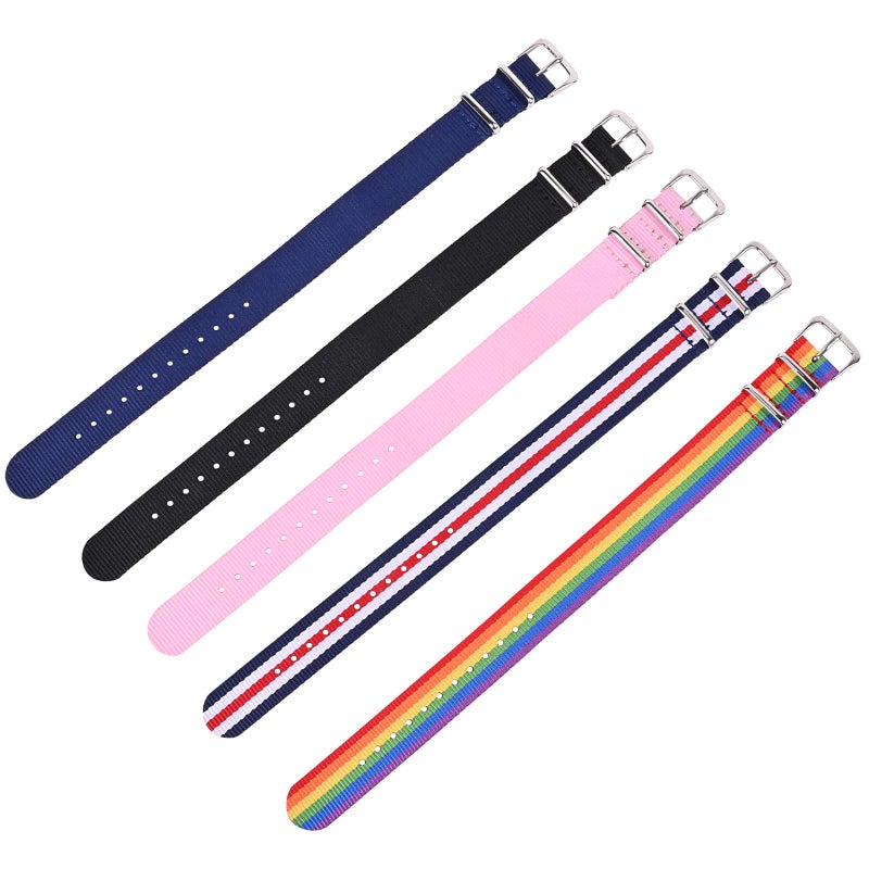 C2D JOY One Sheet Nylon Strap Compatible with Garmin Approach s10 Replacement Golf WatchBand (Black) - Image 4