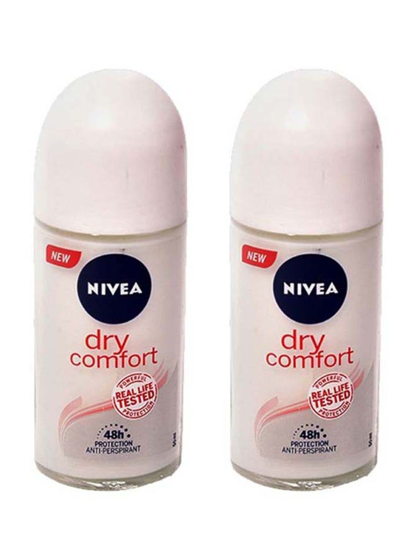 Nivea 2-Piece Dry Comfort Roll On Deodorant Set Beige 100ml