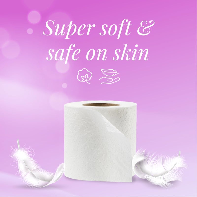 Origami 3 Ply Soft And Highly Absorbent Toilet Tissue Paper | 100% Natural Virgin Cellulose Fiber - Pack of 10 (160 Pulls Per Roll, 1600 Sheets) - Image 2