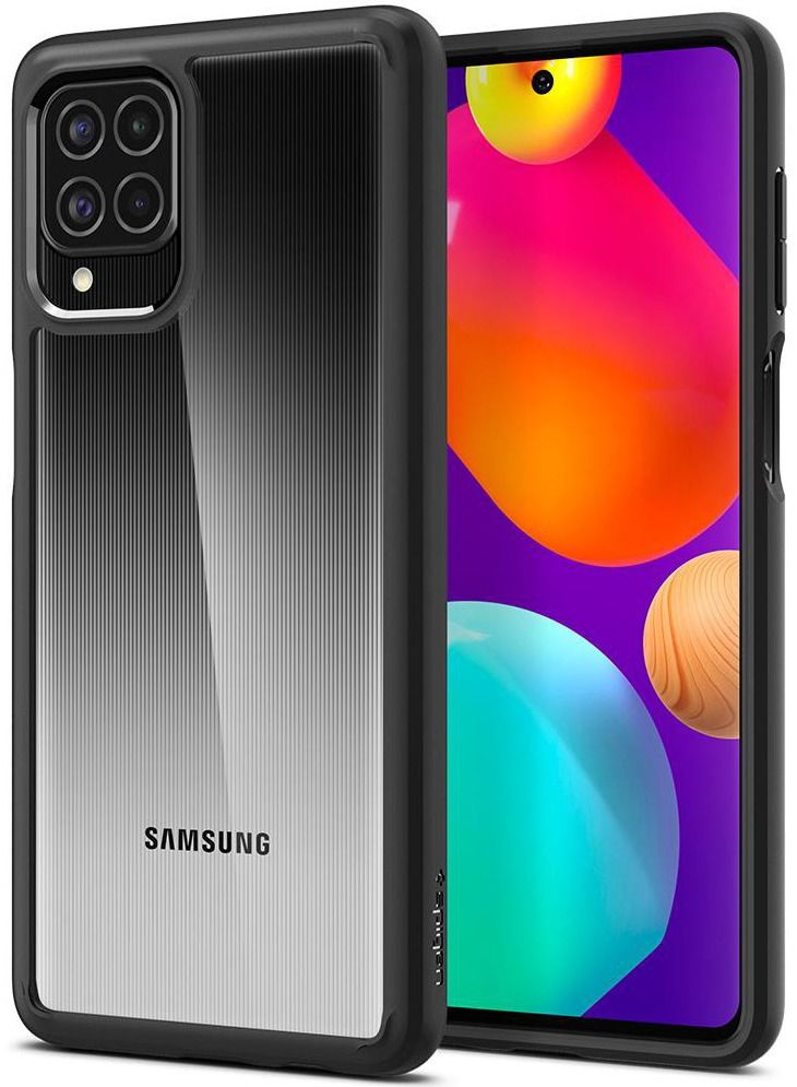 Spigen Ultra Hybrid for Samsung Galaxy M62 Case Cover - Matte Black - Image 1