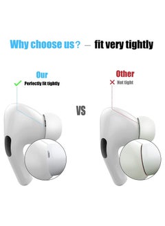 Generic [3 Pairs] Replacement Ear Tips for AirPods Pro and AirPods Pro 2nd Generation with Noise Reduction Hole Silicone Ear Tips for AirPods Pro  - Image 3
