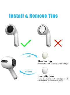 Generic [3 Pairs] Replacement Ear Tips for AirPods Pro and AirPods Pro 2nd Generation with Noise Reduction Hole Silicone Ear Tips for AirPods Pro  - Image 4