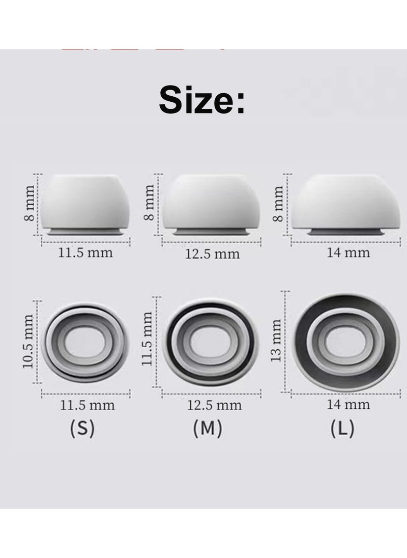 Generic - [3 Pairs] Replacement Ear Tips for AirPods Pro and AirPods Pro 2nd Generation with Noise Reduction Hole Silicone Ear Tips for AirPods Pro - Image 1