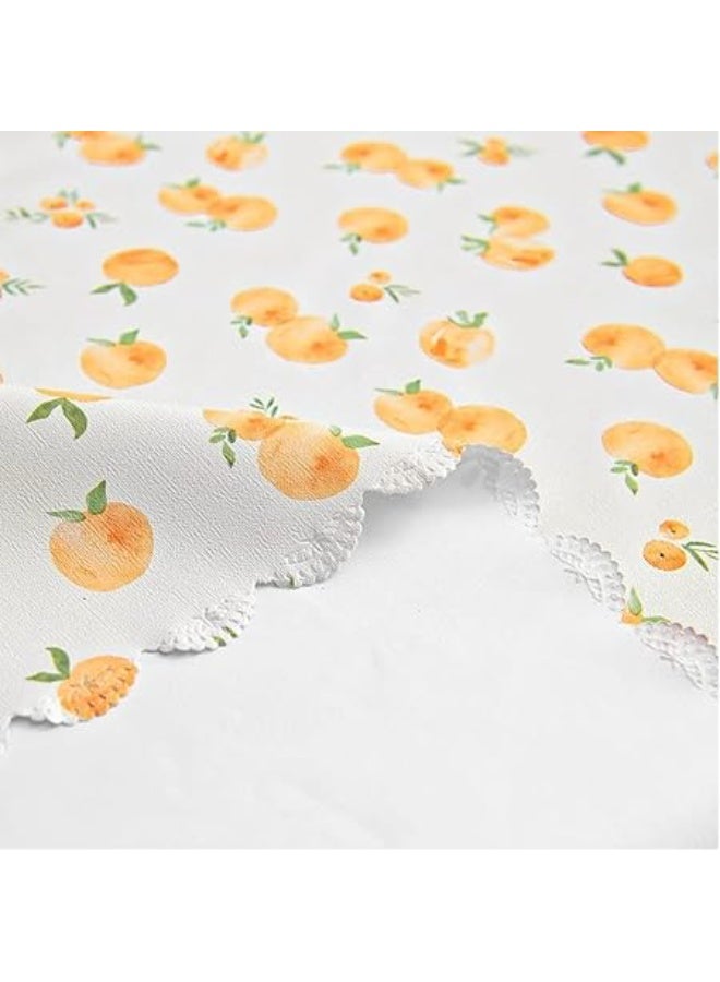 Arabest Waterproof PVC Tablecloth, Peach Rectangular Plastic Oilcloth, Stain-Resistant & Easy Care for Dining Room, Parties Garden & Picnic Use (140x180cm) - Image 3