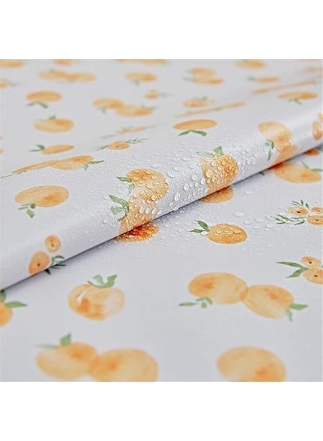 Arabest Waterproof PVC Tablecloth, Peach Rectangular Plastic Oilcloth, Stain-Resistant & Easy Care for Dining Room, Parties Garden & Picnic Use (140x180cm) - Image 2