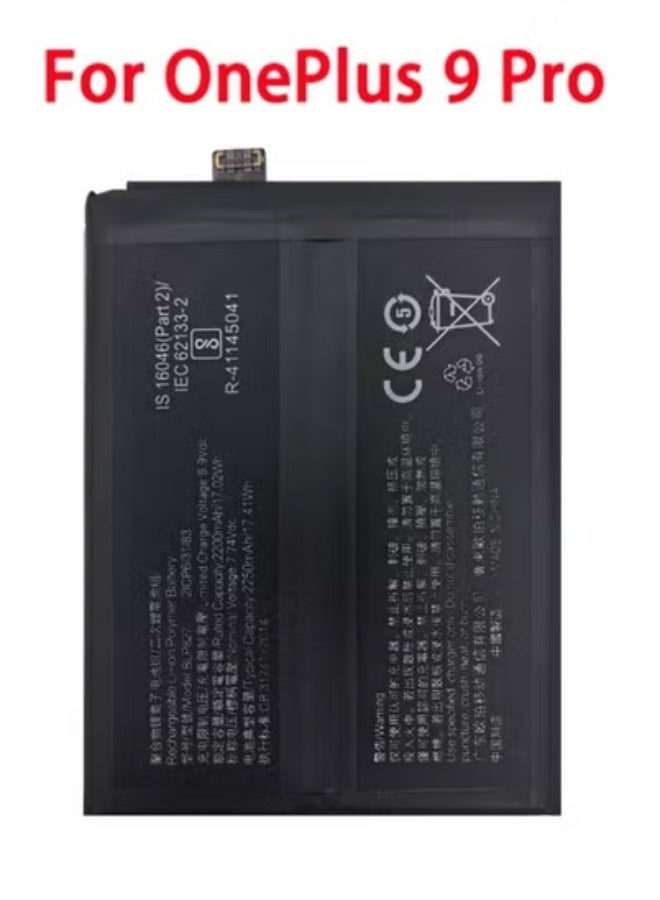 MUNTAQI High-Capacity Internal Battery BLP827 Replacement Compatible with OnePlus 9 Pro – 4500mAh Long-Lasting Lithium Backup Battery | Fast Charging Support | Durable Power Cell | Mobile Repair Accessory | Precision Fit | Black Color - Image 1