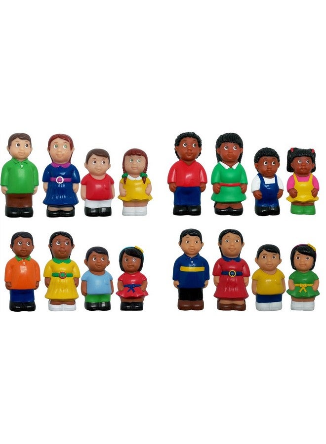 Get Ready Kids Multicultural Famly Figures Set of 16, 5", Multi, 624 - Image 1