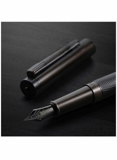 Y&D Fountain Pen Black Forest Metal Beautiful Tree Texture Extra Fine Nib Writing Office Classic Design with Converter and Box Set Gift for your Family or anyone else  - Image 3