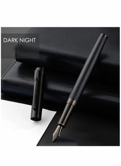 Y&D Fountain Pen Black Forest Metal Beautiful Tree Texture Extra Fine Nib Writing Office Classic Design with Converter and Box Set Gift for your Family or anyone else  - Image 5