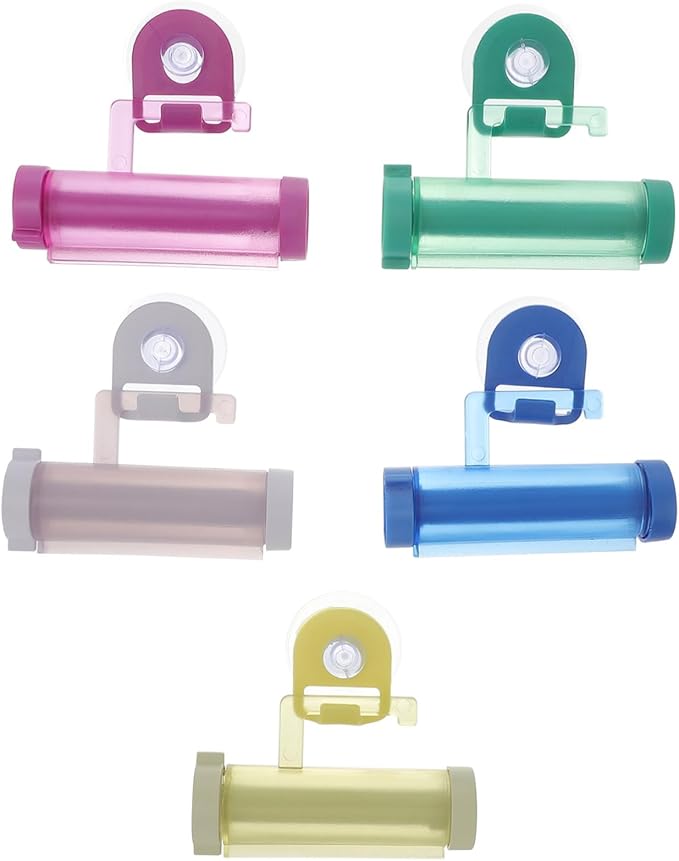 Toothpaste Squeezer Suction Cup 8X7cm Manual Bathroom Organizer Reduces Waste Assorted Color - Image 1