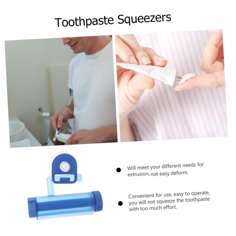 Toothpaste Squeezer Suction Cup 8X7cm Manual Bathroom Organizer Reduces Waste Assorted Color - Image 3
