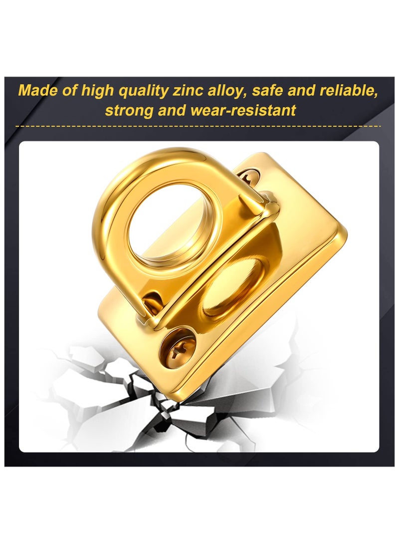 SYOSI 2 Pcs Gold Large Loop Wall Plate Metal Post, Queue Line Barrier Hanging Circle Hook, Rope Safety Barriers for Movie Theaters Grand Openings Auto Shows Hotels Velvet Stanchion VIP Rope Crowd Control  - Image 5