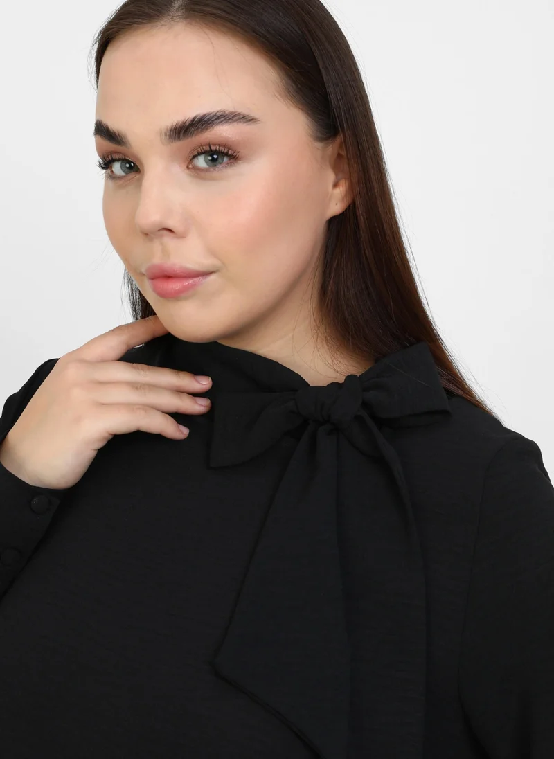 عالية من مودانيسا Black - Plus Size Dress - Alia