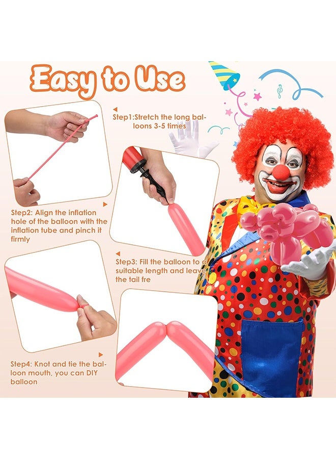 GIFT 100Pcs Balloons Pastel Long Balloons for Balloon Garland Thickening Skinny Latex Twisting Animals Modeling Christmas Birthday Wedding Party Decorations - Image 4
